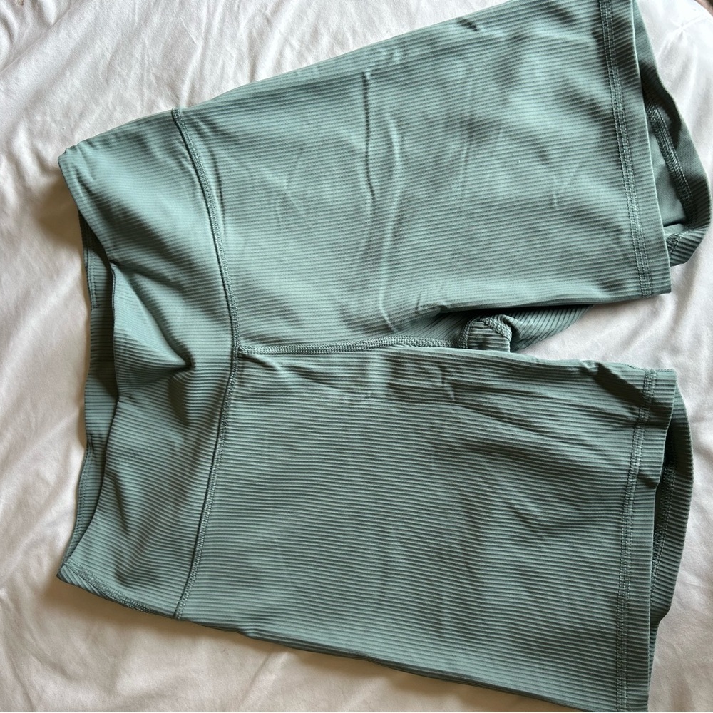 Old Navy Sage Ribbed Biker Shorts High Waisted